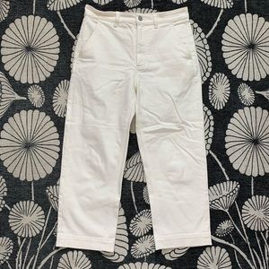 EVERLANE STRAIGHT LEG CROP - SZ 6 SHORT - BONE